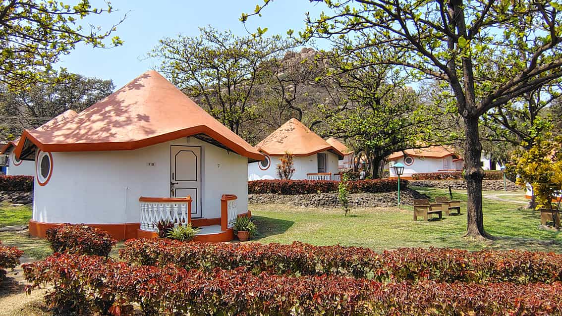Lobby of KISHKINDA HERITAGE RESORT Hotel Hampi - Budget Hotels in Hampi