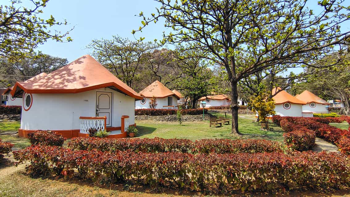 Lobby of KISHKINDA HERITAGE RESORT Hotel Hampi - Budget Hotels in Hampi