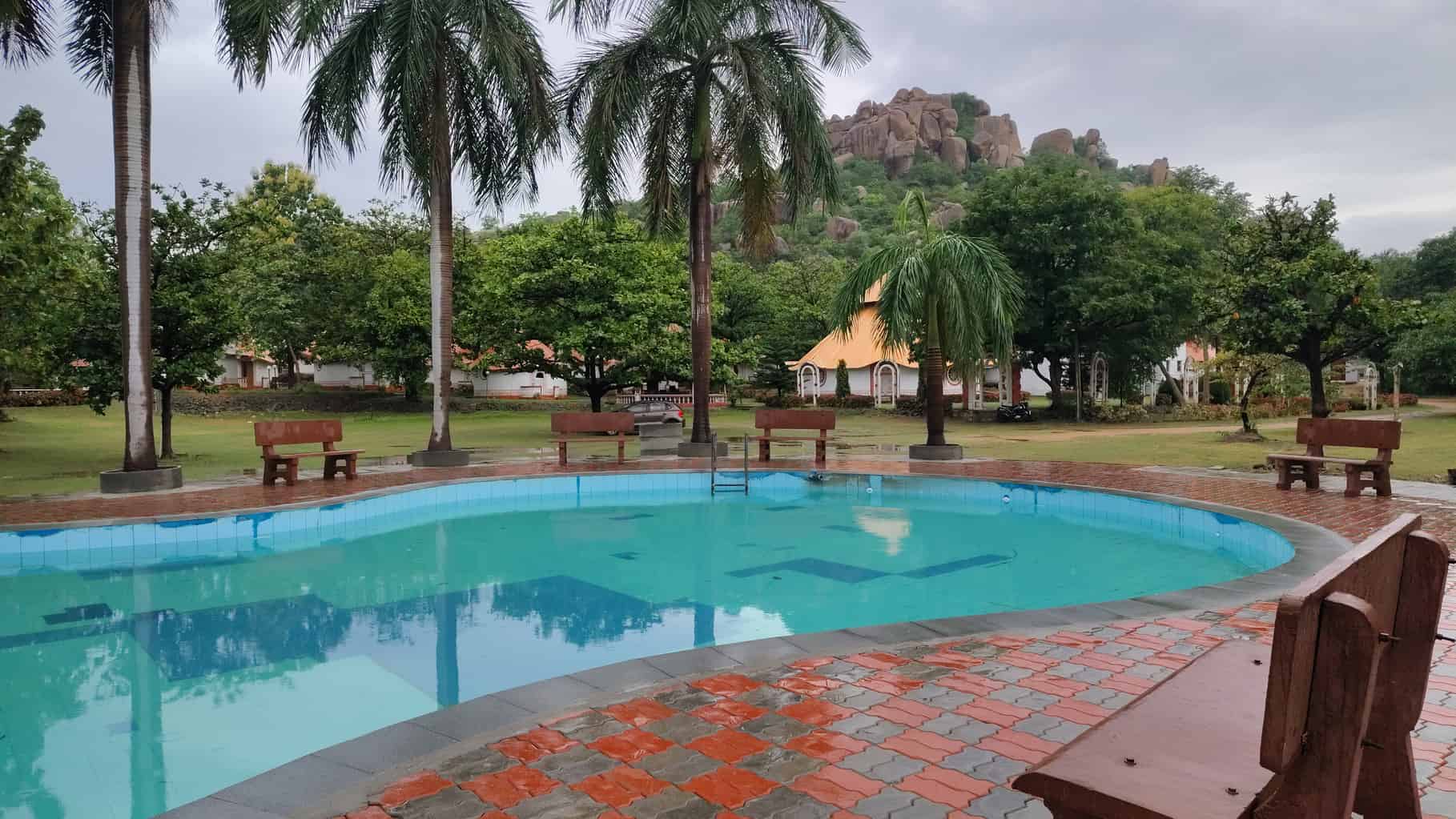 Lobby of KISHKINDA HERITAGE RESORT Hotel Hampi - Budget Hotels in Hampi