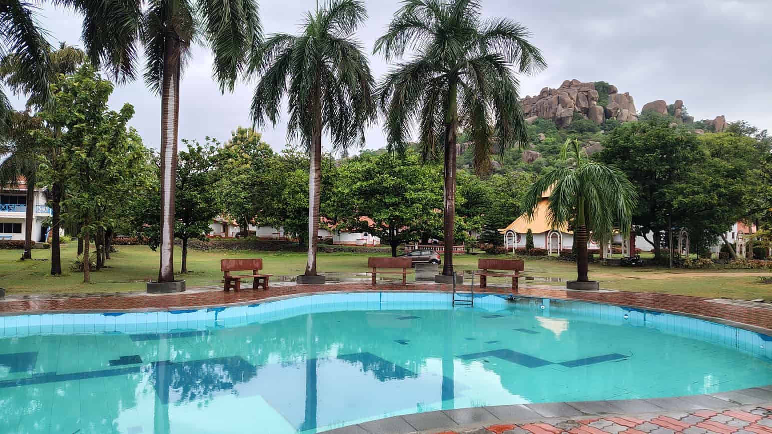 Lobby of KISHKINDA HERITAGE RESORT Hotel Hampi - Budget Hotels in Hampi
